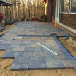 Patio Under Construction - Earth Effects Landscaping - Marshall, Virginia