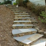 Flagstone Stairway - Earth Effects Landscaping - Marshall, Virginia
