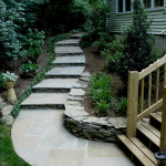Stone &amp; Mortar Stairway - Earth Effects Landscaping - Marshall, Virginia